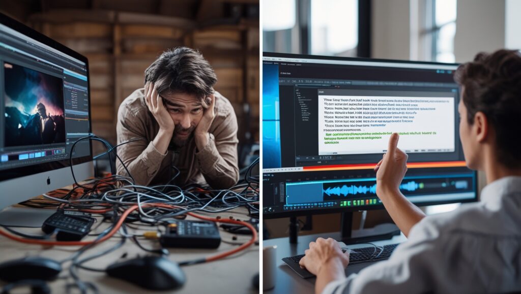 traditional edit vs ai edit